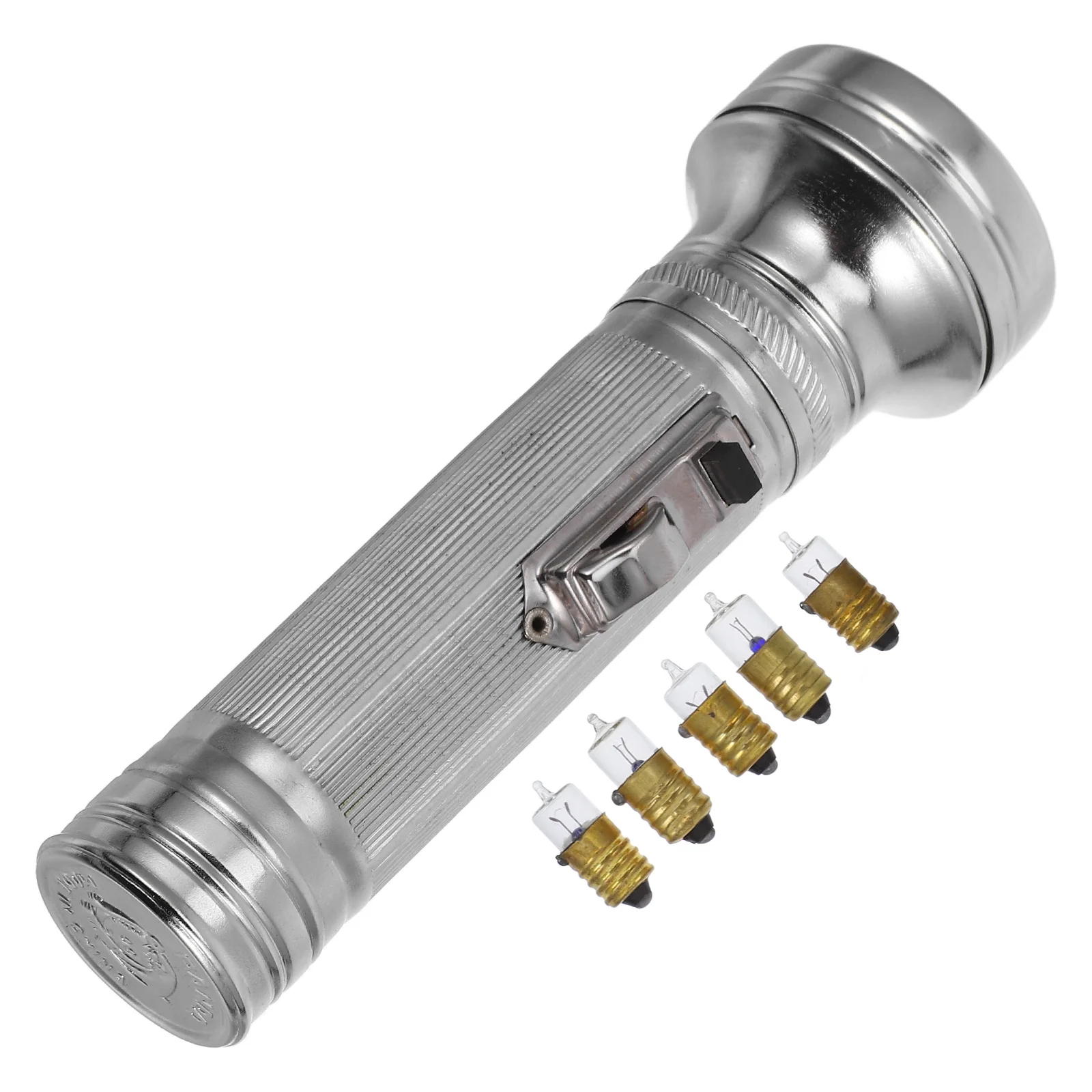 Retro Flashlight Vintage Metal Old Style Camping Equipment Rechargeable LED Light Portable Outdoor Adventure Night Use Classic