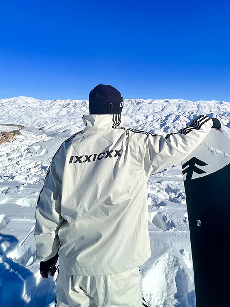 

Мужской комплект для активного отдыха: лыжный костюм с утепленной подкладкой (куртка и брюки), весна 2024, удлиненные рукава и штаны для подростков