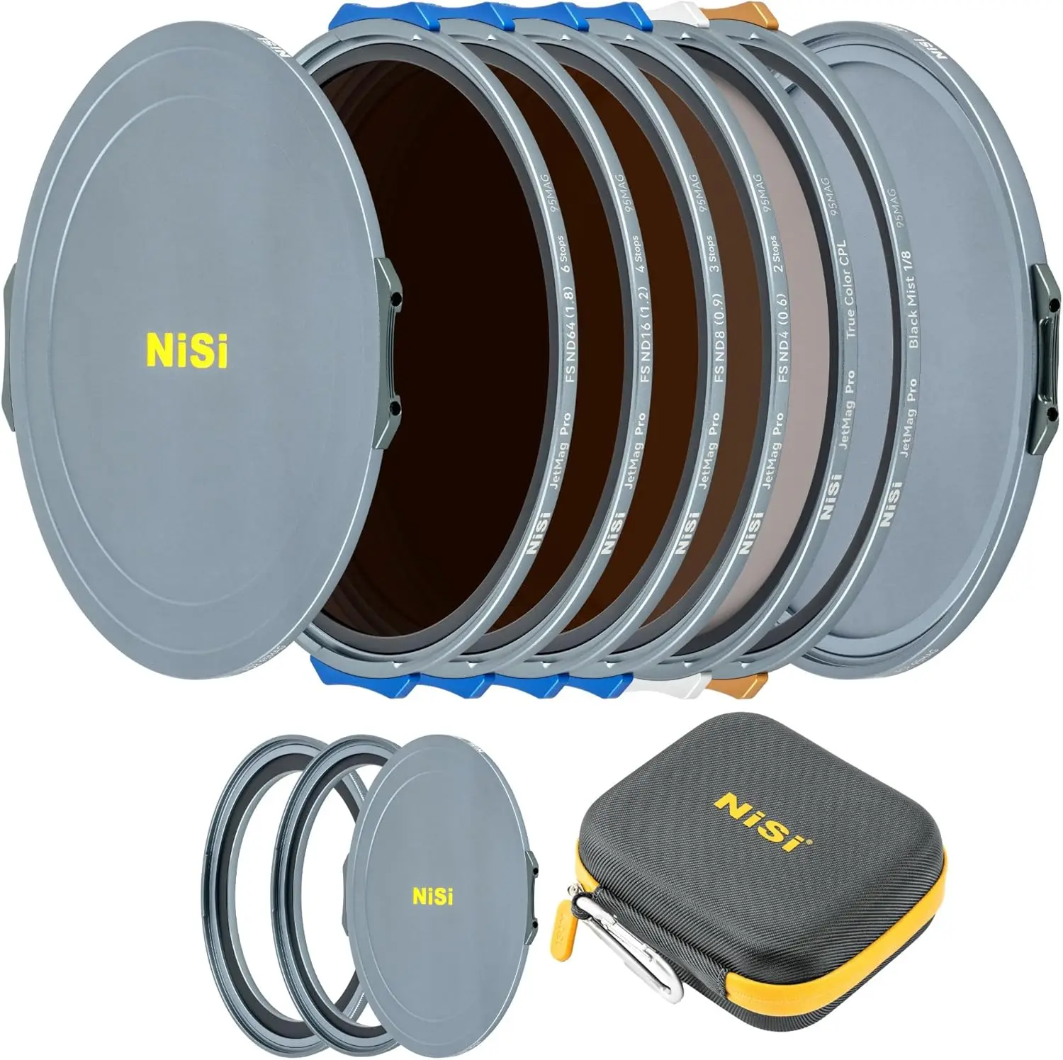 NiSi JetMag Pro 95MAG Cinema Magnetic Filter Kit FS ND2 ND8 ND16 ND64 TC CPL Black Mist 1/8 With Storage Case For Movie Live