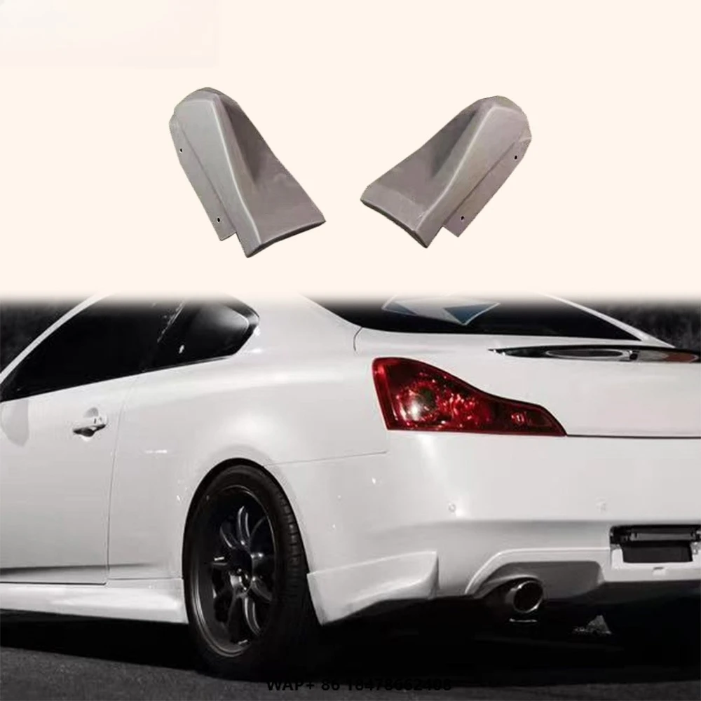 For Infiniti G37 Coupe 2 Door 08-13 Fiberglass ZL Style Rear Bumper Side Spats