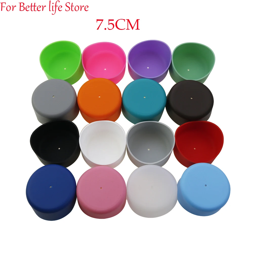 1 PCS 17 Color 7.5CM Curved Silicone Anti Slip Cup Bottom Cover, Thermal Insulation Bottom Cover, Thermal Insulation Sleeve