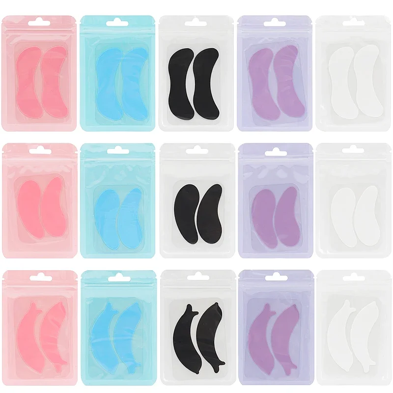 Wiederverwendbare Augenpads Silikon Streifen Lash Lift Wimpernverlängerung Patches Unter Augen Gel Patch Frauen Make-Up-Tools