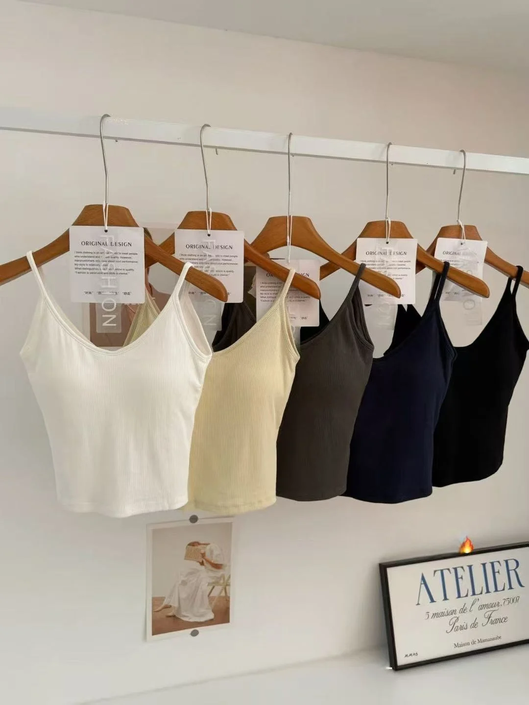 Início do outono coreano sle algodão listra v-ne straba sexy ba-piece copo fixo feminino topo faion commute fino ajuste