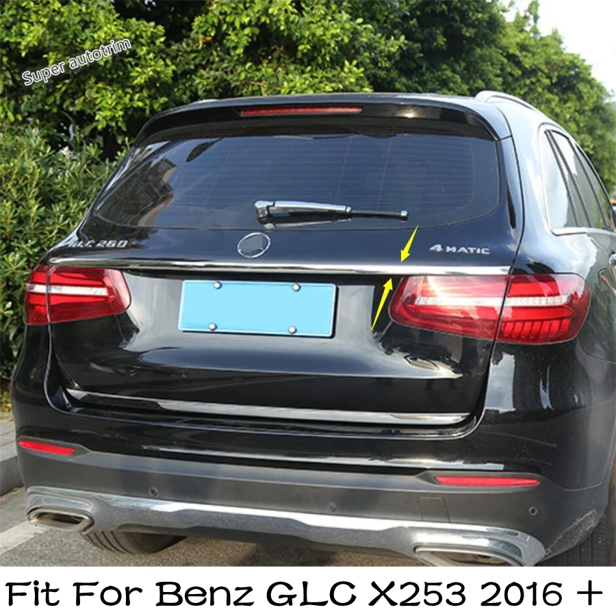 

Rear Trunk Tail Gate Door Strip Decoration Cover Trim For Mercedes Benz GLC X253 2016 -2021 Stainless Steel Accessories Exterior