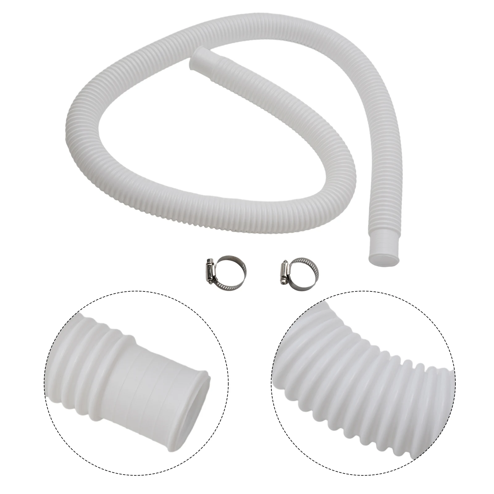 For Intex Accessory Hose 32mm Swimming Pool Pipe 1.5m For Pump/Filter/Heater Plastic Flexible Hose For 607 637 Intex Filter Pump