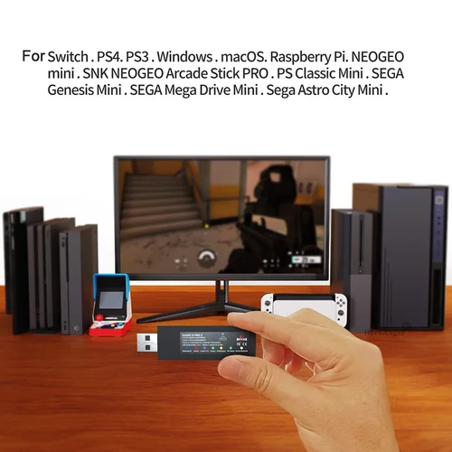 Imagen 2 del producto Nuevo para Mayflash Magic S Pro 2 controlador inalámbrico USB JoyCon para NS Pro/Fight Stick adaptador de mando para Xbox Series X/S