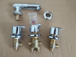 Vidric 5Pcs=1Set Bathroom shower faucet, shower room mixing valve sets , bathtub hot and cold faucet mixer waterfall tap