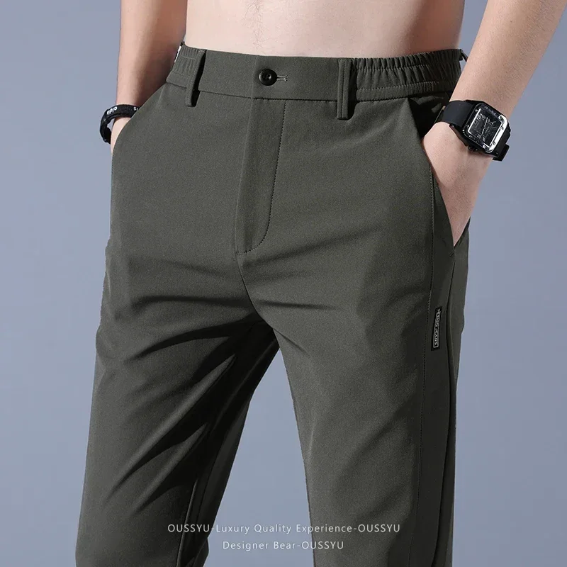 2026 Spring Summer Ultra-thin Men's Stretch Slim Straight Casual Pants High Quality Fashion Breathable Golf Sports Trousers Man - view 6