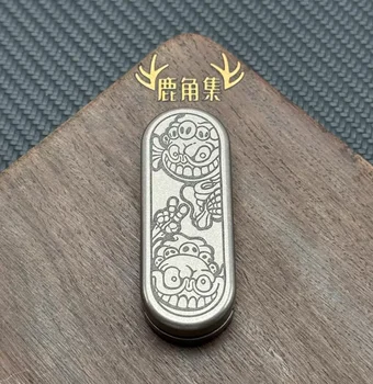 Używany EDC YOLO Supreme Joy Titanium fidget slider, zabawka dekompresyjna.