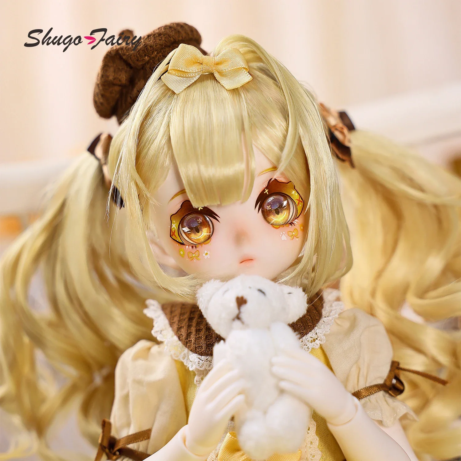 슈가페어리 오리지널 1/4 BJD 마코토 B 스윗 푸딩 테마 핸드페인팅 디저트 메이크업 & 관절 바디 풀세트 레진 아트 인형