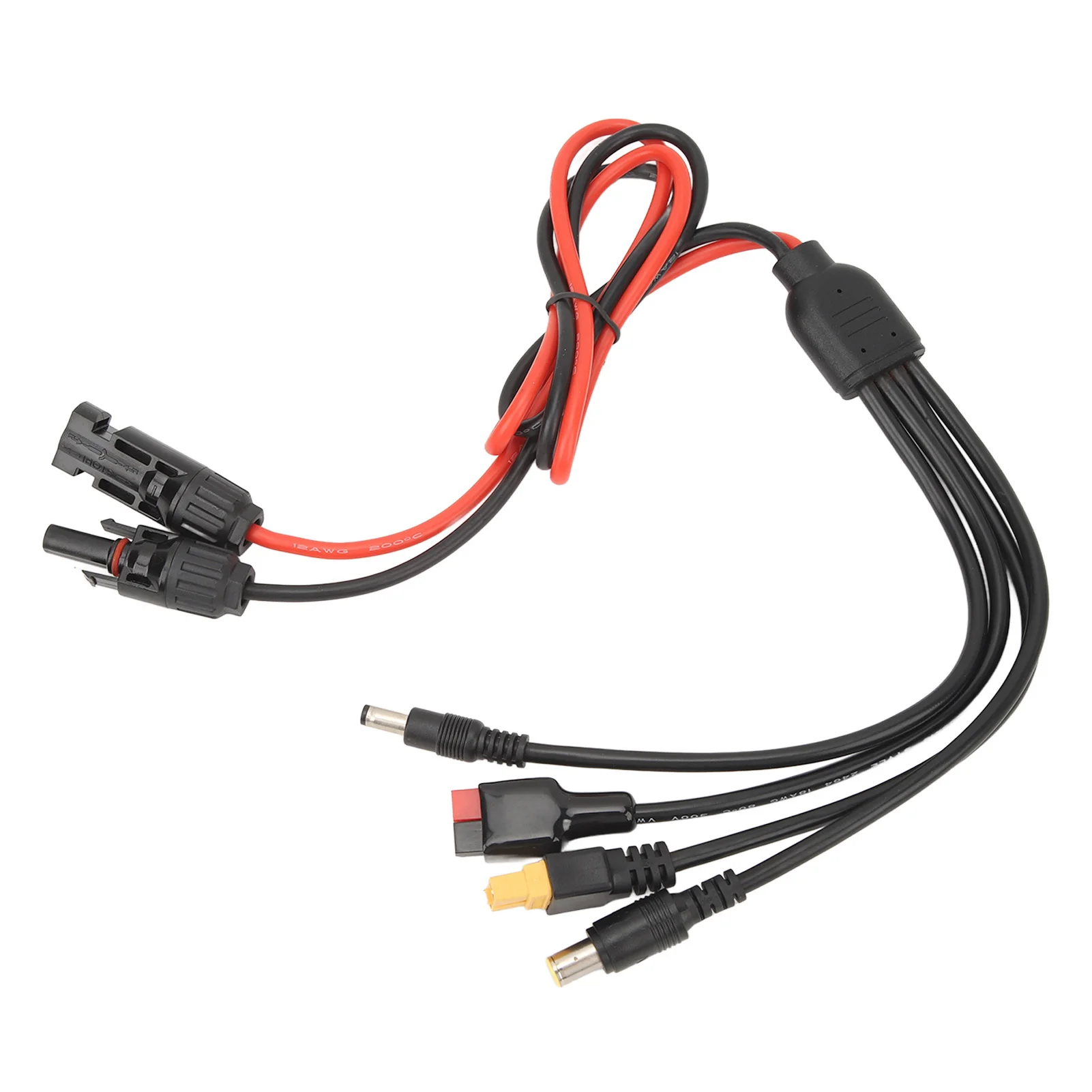 Solar To XT60 Adapter Cable 1m 36V  Oxidation Resistant Solar To XT60  Extension Cable Easy To Connect for Outdoor RVs