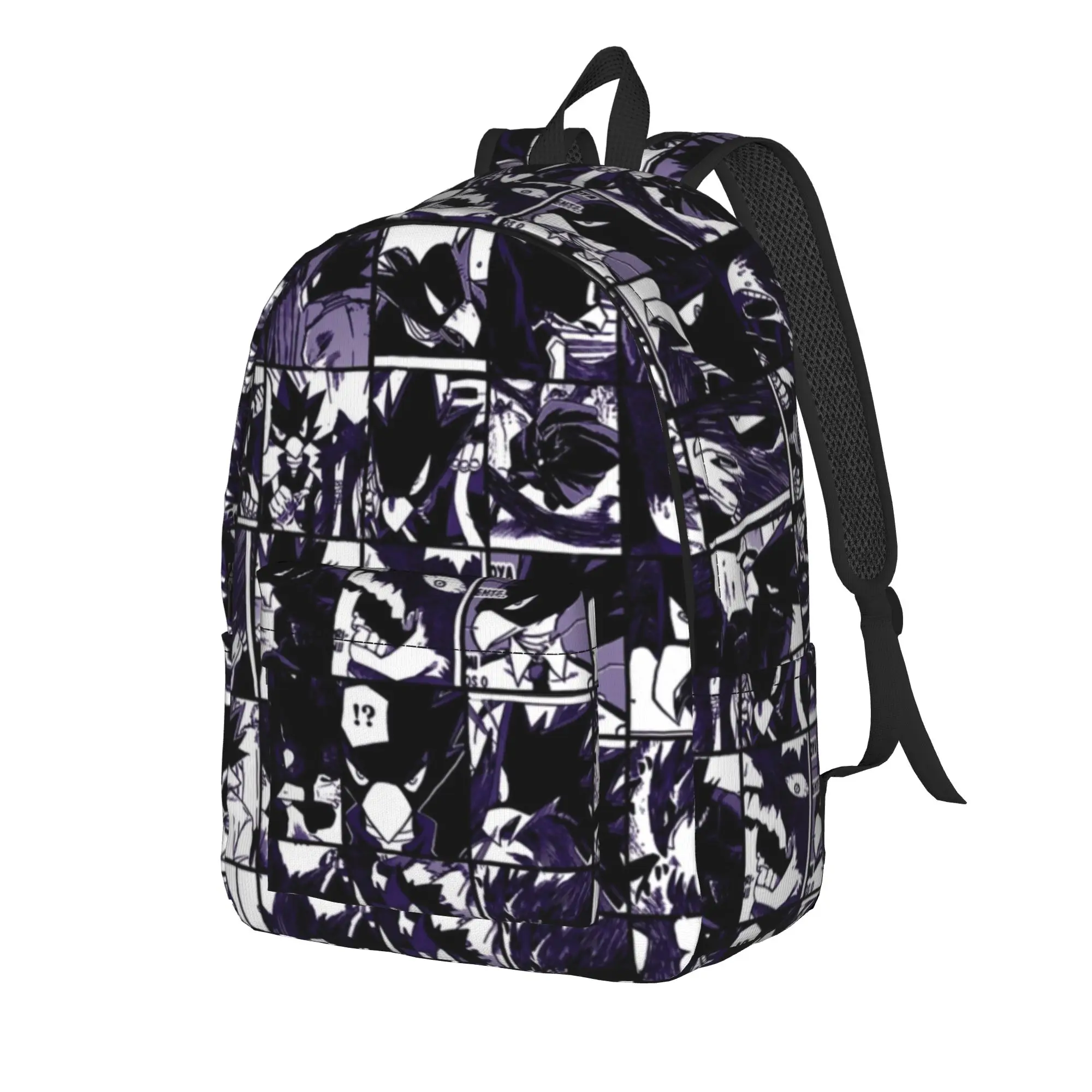 MHA Backpack for Men Women Casual Student Hiking Travel Daypack Tokoyami Fumikage Academy Anime Laptop Shoulder Bag Sports