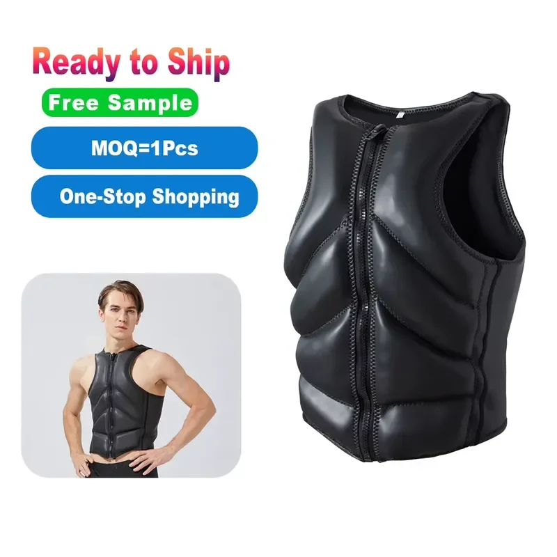 Inflatable Foam Flotation Suit Water Sports Safety Vest Anti Collision Gear for Motor Boat Fishing Water Skiing Beach Rafting