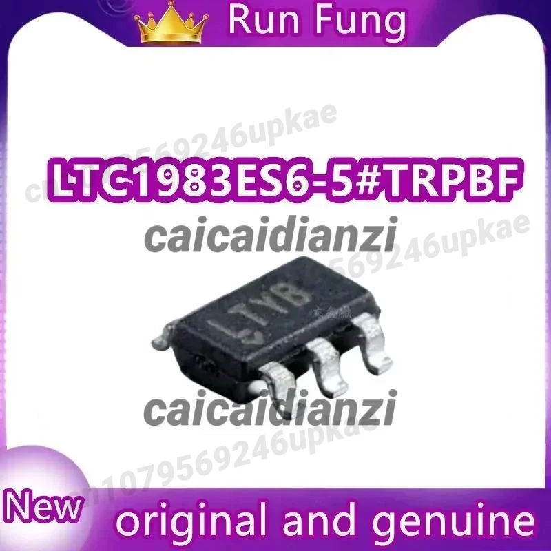 

LTYB LTC1983ES6-5 # TRPBF LTC1983ES6-5 ИС импульсного регулятора зарядных насосов, отрицательный фиксированный выход -5В, 1 канал, 100мА, SOT-23-6, 10 шт./лот