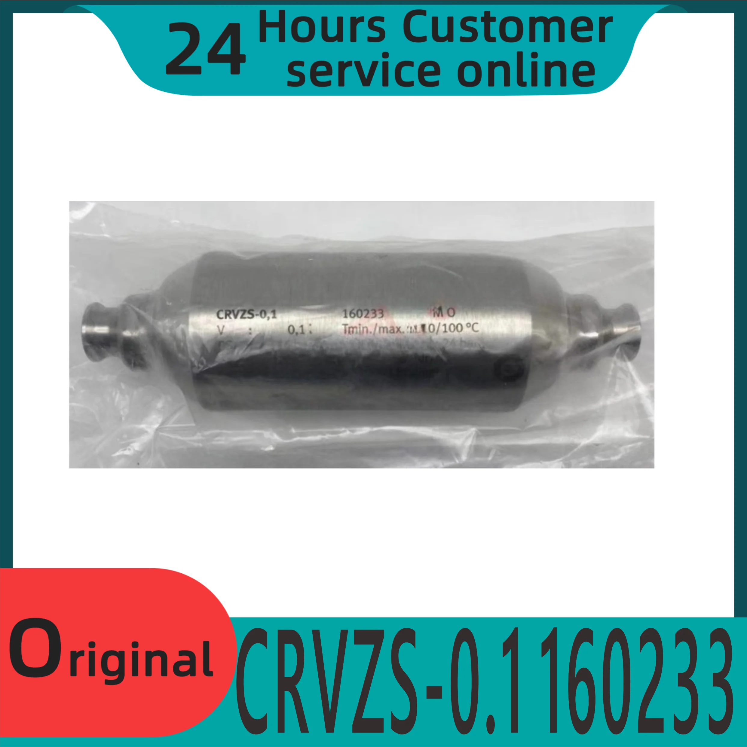 

Brand new original pressure storage tank CRVZS-0.1/0.4 160233 160234