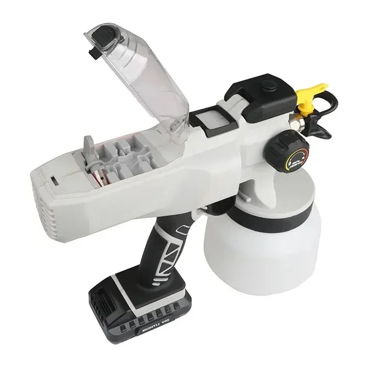 AKX Electric Cordless High-Pressure Paint Spray Gun Portable Handheld Airless Power Tool with Disposable Warranty