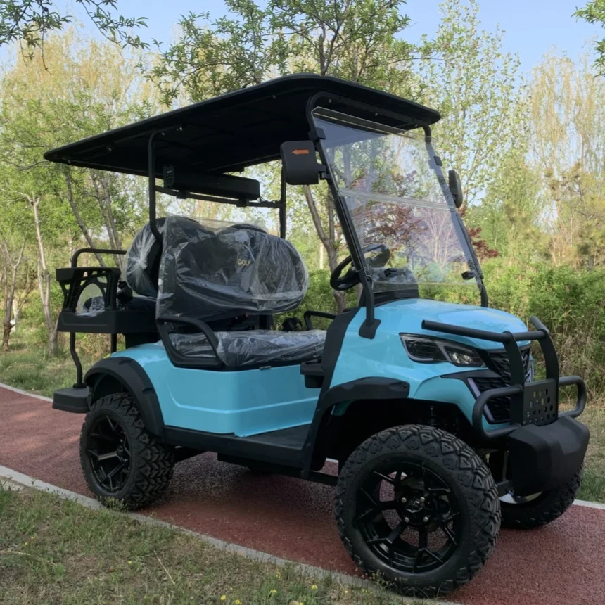 Manufacturer Produces Electric Golf Cart Gas Or Lithium Battery Powered 4 6 Seater New Energy Electric Four-Wheel Vehicle