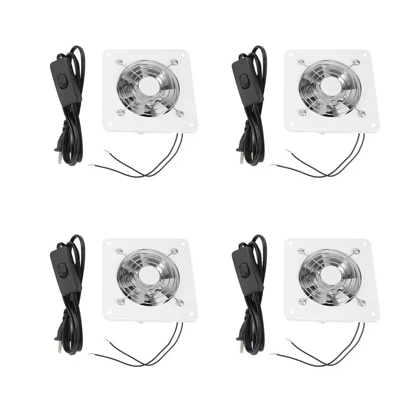 lice-4-pezzi-ventilatore-inline-da-4-pollici-estrattore-d'aria-per-tubi-metallici-ventilatore-per-bagno-accessori-per-ventilatori-da-condotto