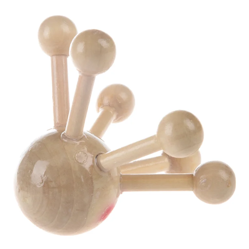 4X مكتب منزلي 6 نقاط لتخفيف التوتر معدات تدليك فروة الرأس الخشبية