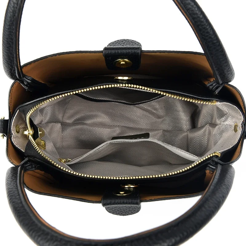 New Shoulder Bags Women Pu leather All-Match Simple Multifunction Handbags Large Capacity Crossbody Bags For Women Teens Purse