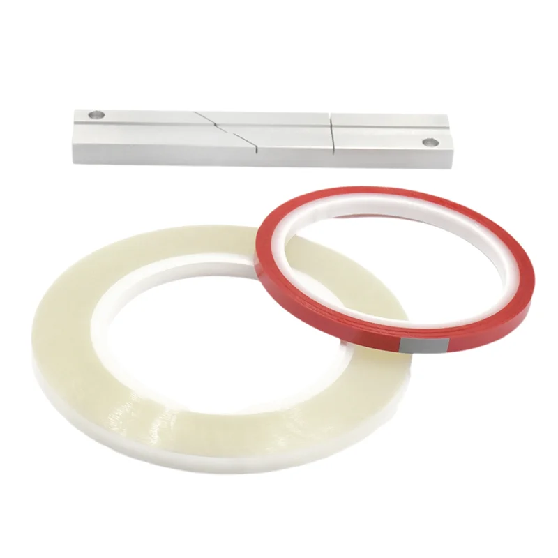 

Reel To Reel Tape Splicing Set For Revoxsonido 1/4 10Inch Including Splicing Block With Leader Tape, Cassettes Open Red-[A49T]