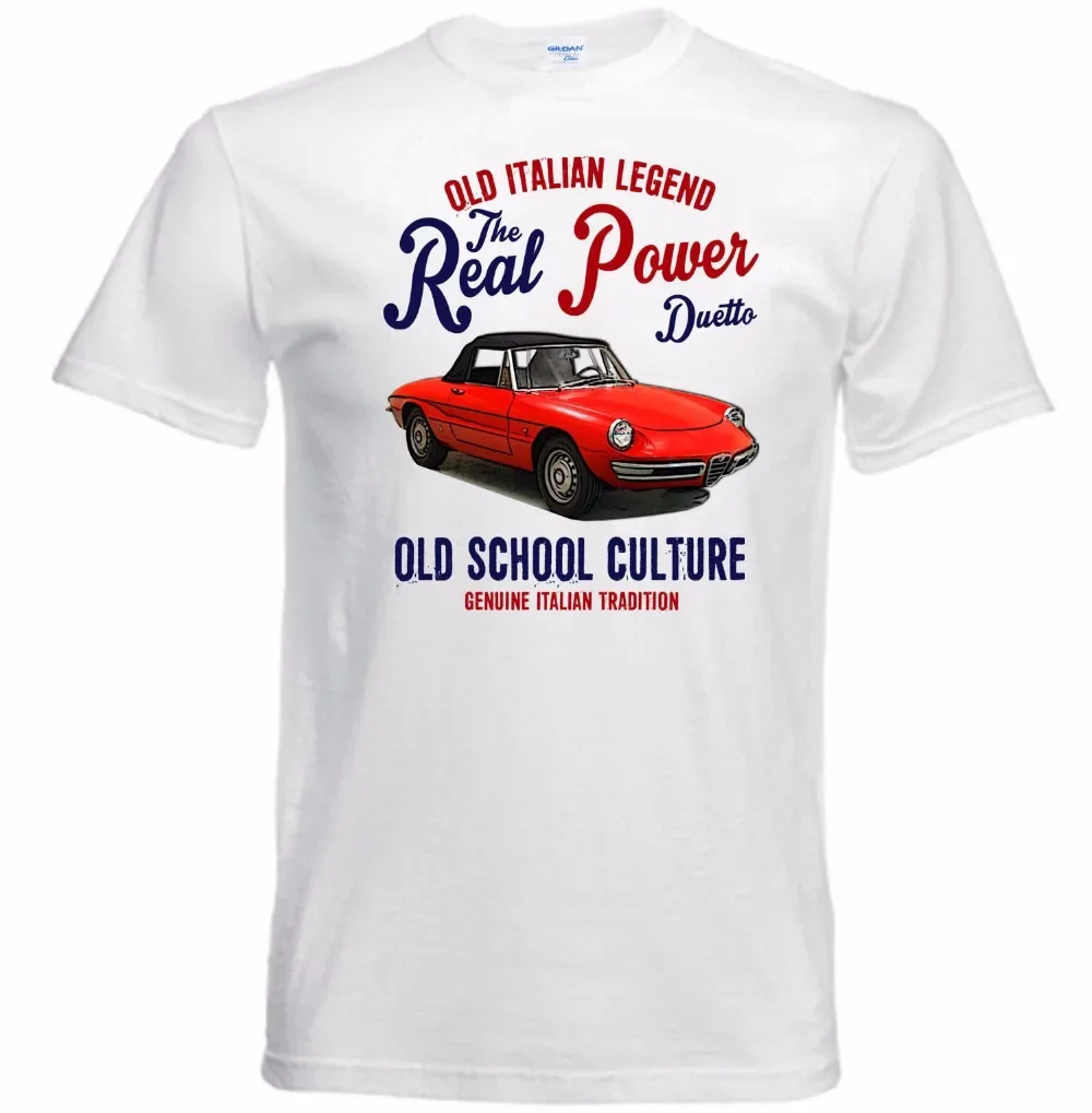 Men's Harmonica Designer Hip Hop Retro Italian Car Romeo Duetto - New Cotton Tee Shirt Custom Aldult Teen Unisex Fashion Funny