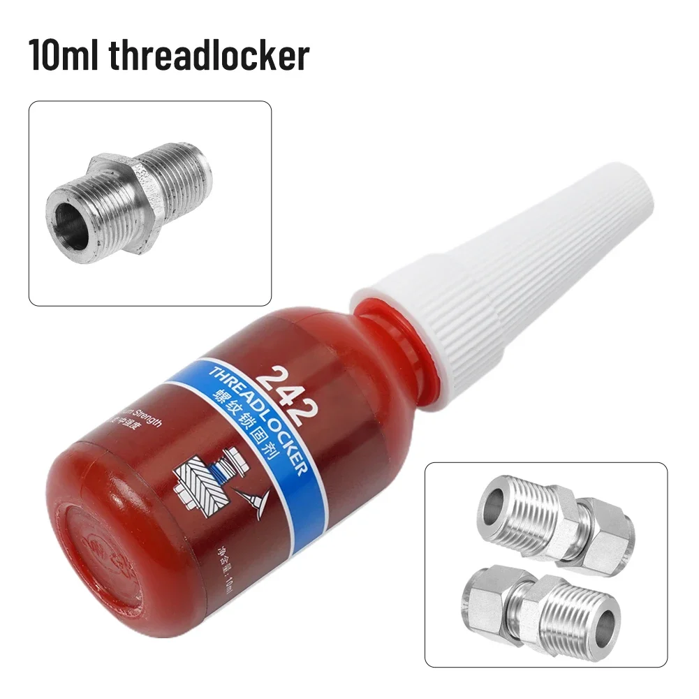 Threadlocker 222/242/243/262/263/271/277/290/, agente de bloqueo de rosca de tornillo azul, pegamento anaeróbico antisuelto, 10ml, 1 unidad