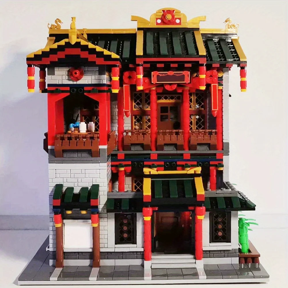 مجموعة مكعبات بناء نموذج المنزل الإبداعية 3320 قطعة تخلق رؤى شارع رائعة روائع معمارية لهدايا الديكور #1