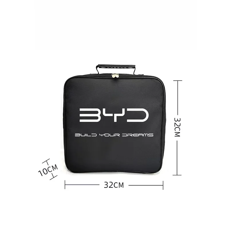 Car Charge Cable Storage Box Organizer Accessories for BYD Atto 3 Yuan Song Plus EV Seal Dolphin Qin Han Don F3 E6 F0 Act S6