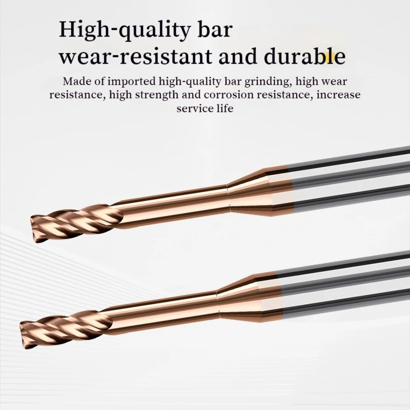 HRC60 micro-pathDeep Groove รอบจมูกมีด R1 1.5/2 3 มุมรัศมีเครื่องบด CNC R Niu Niu เครื่องตัดทังสเตนคาร์ไบด์เหล็ก