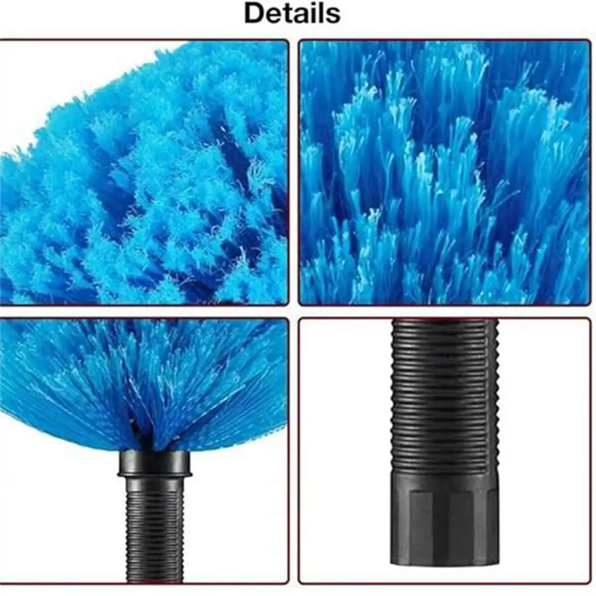 Oct Sale Extendable Spider Web Brush Head, Ceiling Brush, Spherical Brush, Round Brush, Corner Dust Removal Brush
