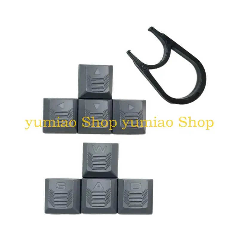 587B مفاتيح مفاتيح شفافة لـ WASD و Arrows Keys تعزز الكتابة للألعاب الليلية