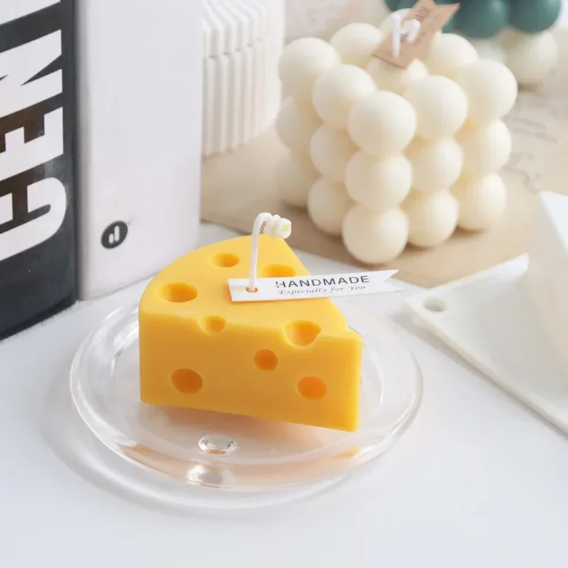 Creative Cheese Shape Silicone Mold Aromatherapy Soap Candle Mold Fondant Mousse Cake Chocolate Baking Decoration Baking mold