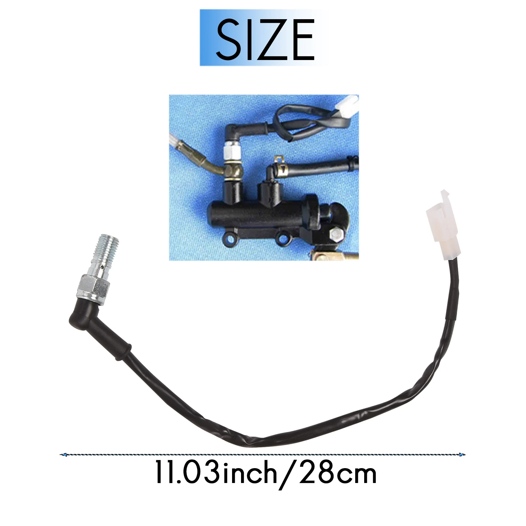 

A13Z-Universal Motorcycle Hydraulic Brake Pressure Rear Light Switch Hollow Bolt Accessories