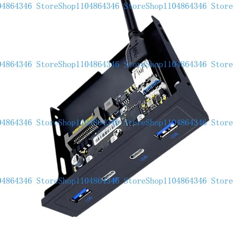 5ASD 19/20pin 3,5 "Pannello frontale USB floppy Bay 2 porta USB + 2 porta USB 3.2 5 Gbps