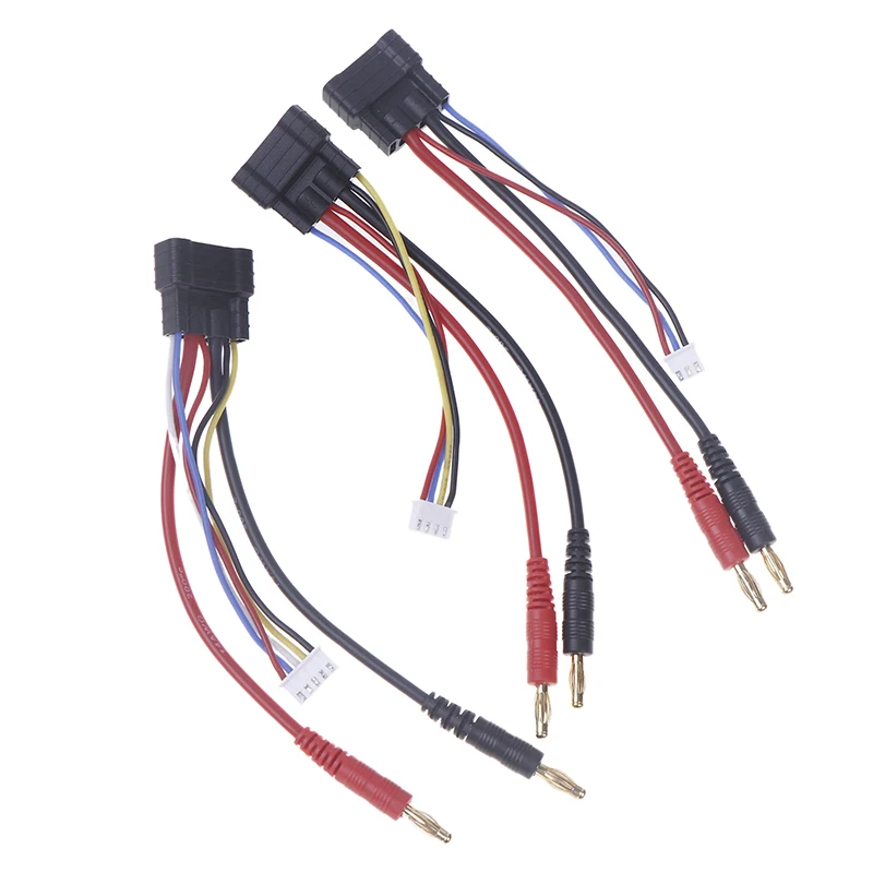 Effizientes TRX-ID-Stecker-kompatibles Ladekabel: 4S/3S/2S Lipo-Akku-Kugel-Anschluss und 4-mm-Bananenstecker für RC-Cars