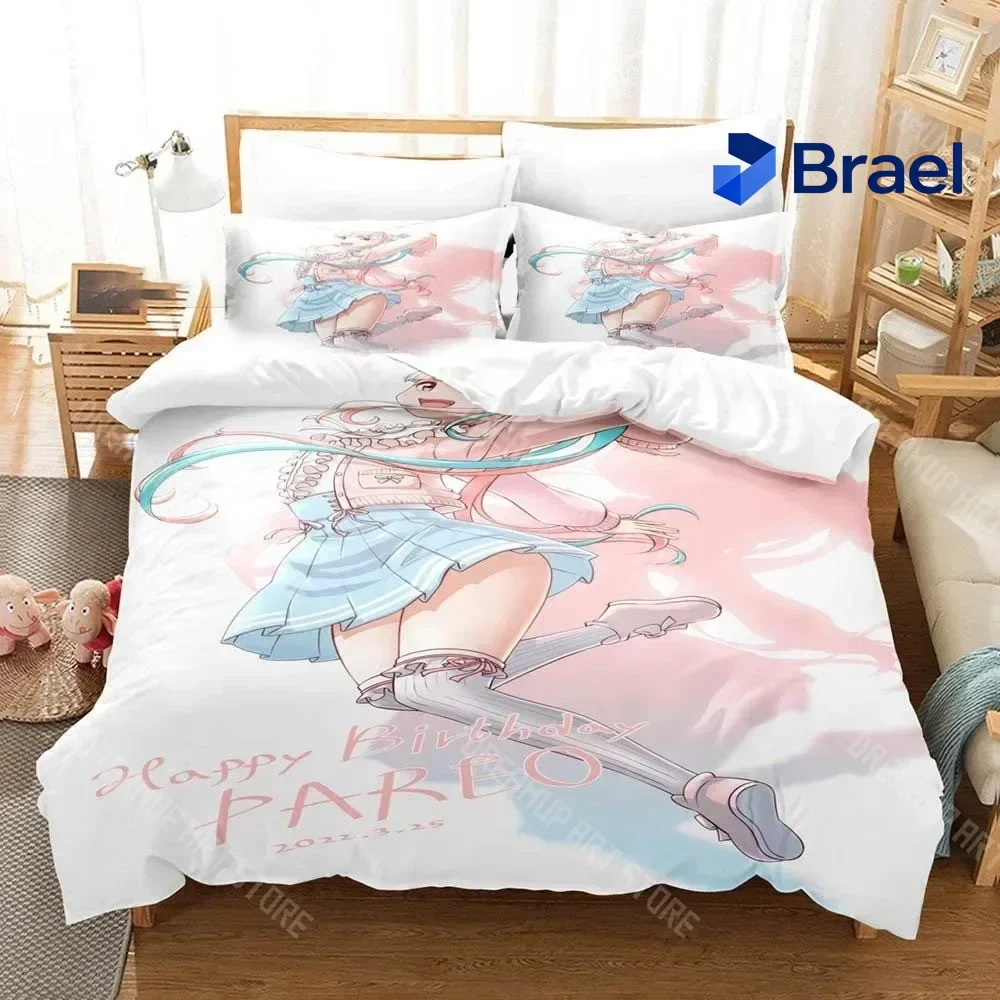 Exquisite 3D Print Raise A Suilen Reona Nyubara Bedding Set Boys Girls Twin Queen Size Duvet Cover Pillowcase Bed Kids Adult Hom