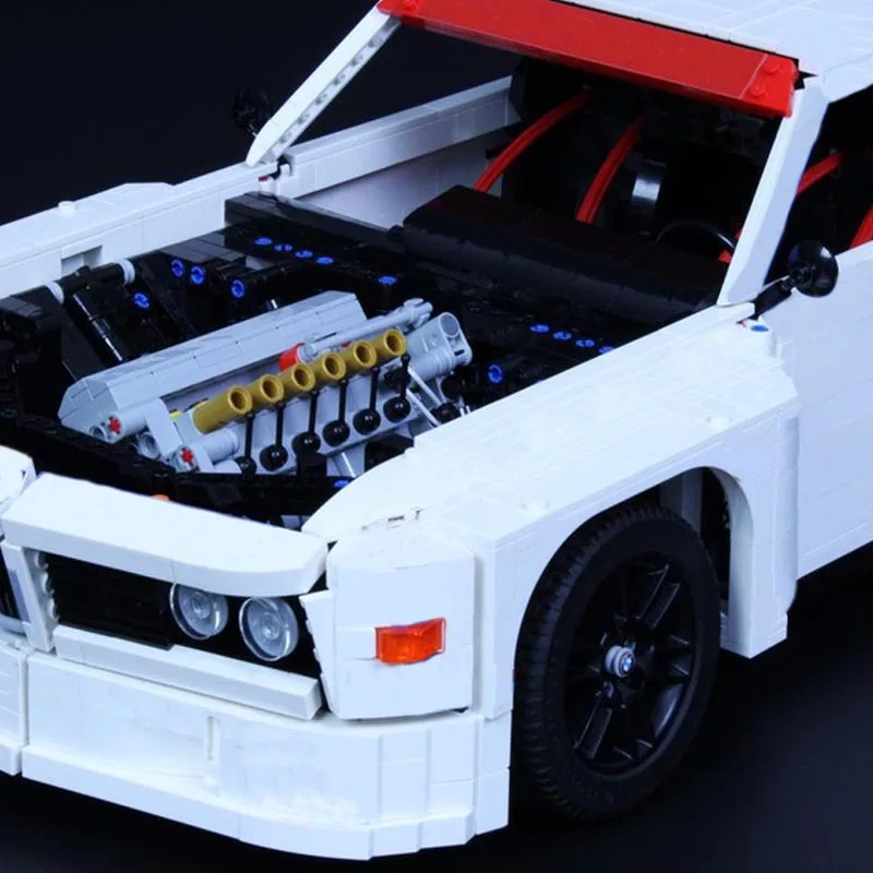 Nieuwe Technische MOC-189726 3.0 Csl Imsa 1975 1:8 Schaal M3 E30 MOC-126929 Bouwsteen Sportwagen Assemblage Speelgoed Jongen Verjaardagscadeaus