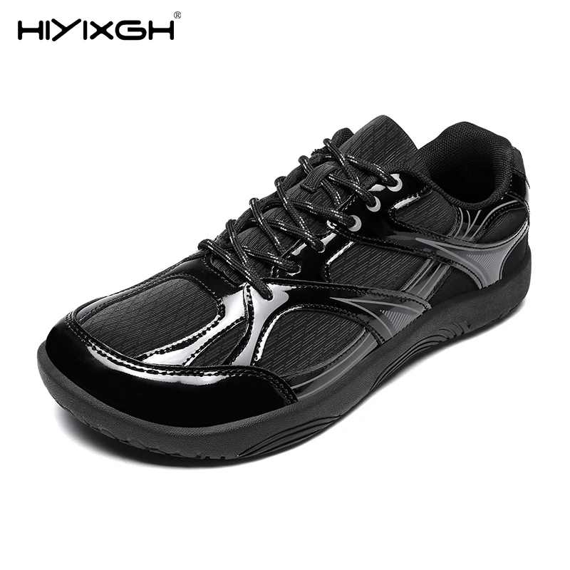 New Men's Wide Barefoot Canvas Sneaker 2025 Fashion Flats Soft Zero Drop Sole Wider Toe Light Weight Fashion Sneakes Big Size