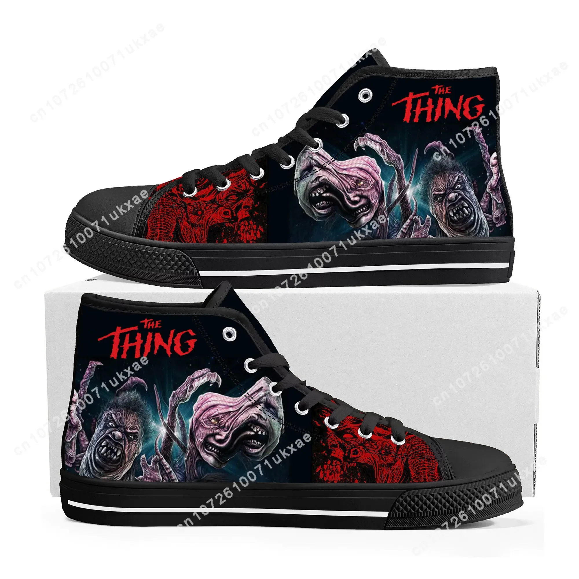 The Thing 1982 High Top Sneakers Mens Womens Teenager High Quality RJ MacReady Canvas Sneaker couple Shoe Casual Custom Shoes