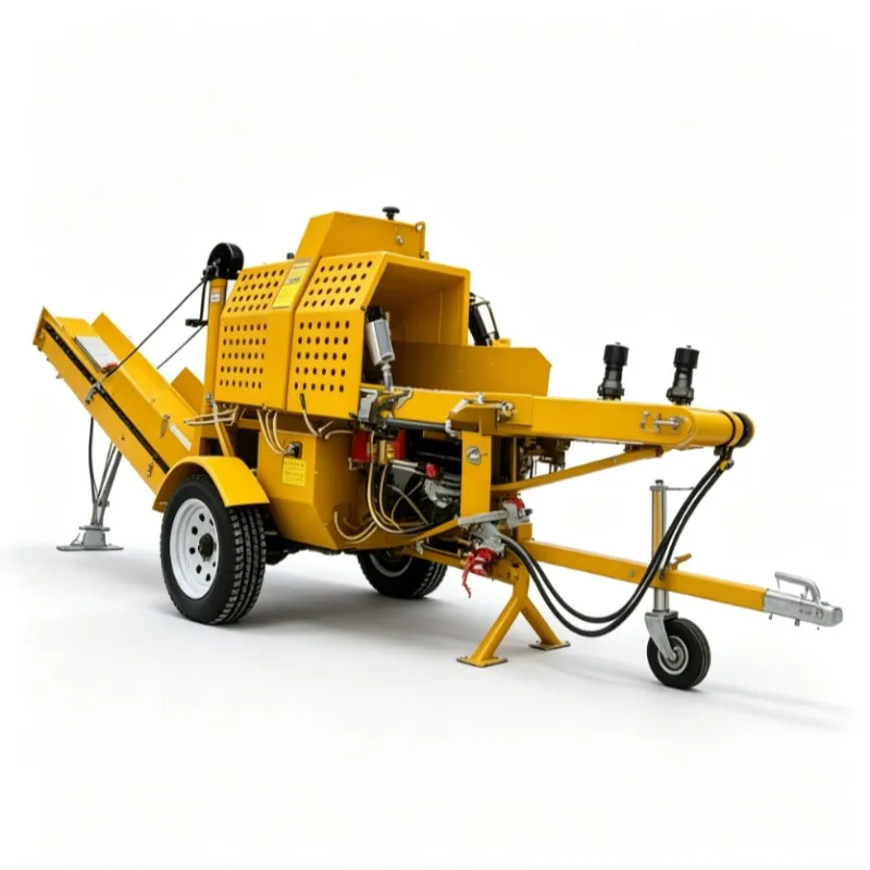 FOB Reliable 4 Way Wedge Log Splitter 35T Wood Cutting Machine Professional Firewood Processor For Commercial Forestry Customize