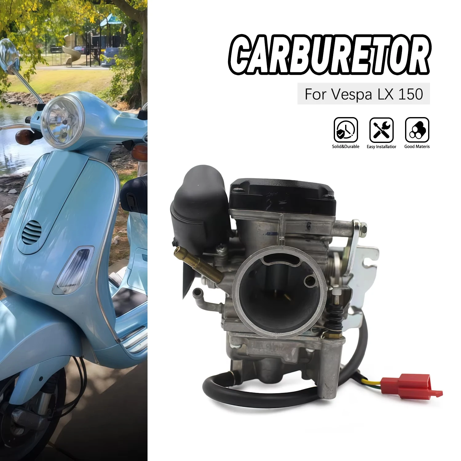 

Motorcycle parts Carburetor Fuel accessories moto Carburetor For Vespa Piaggio LX 150 4T 2V 4T NOABS Sport E3 CM156011