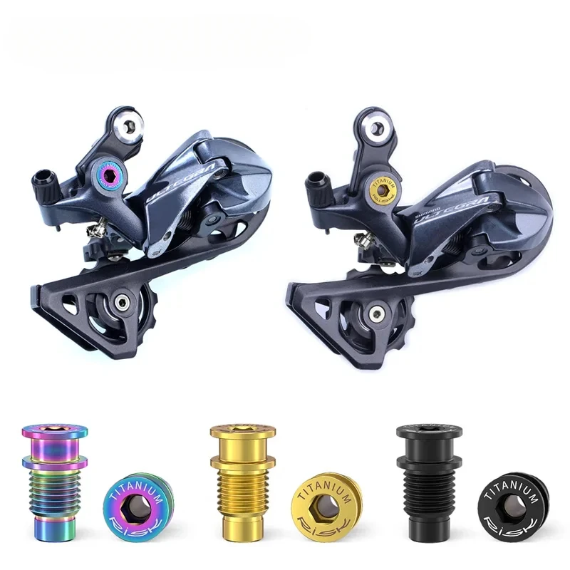 Para Shimano Ultegra R8000 titanio bicicleta desviador trasero tornillo bicicleta de carretera desviador perno bicicleta cambio tornillos de fijación