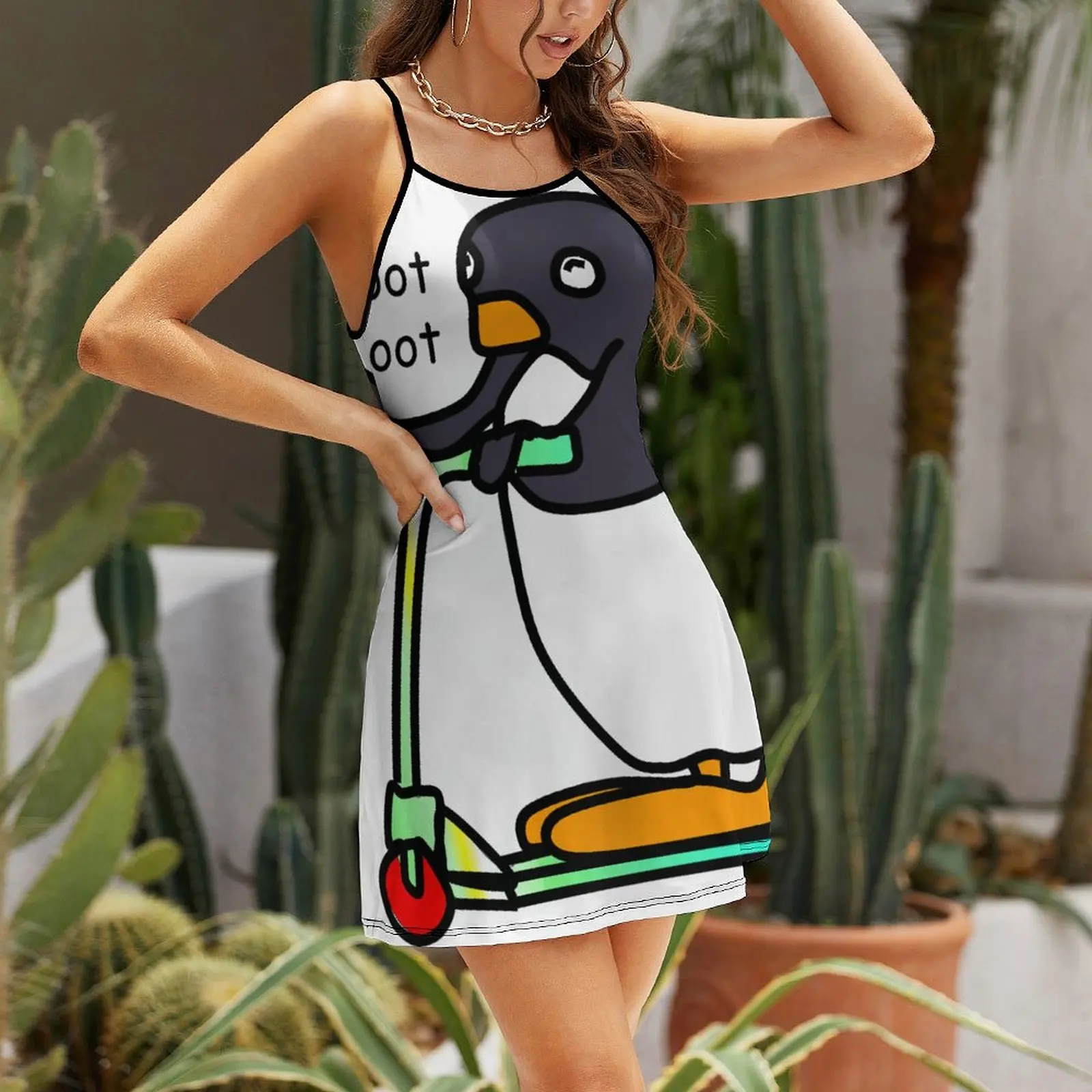 Robe à bretelles sexy pour femme, Scoot, Toxic, TE PENGUIN, Pingu, SCOOTER Stick, Sling fur s, Casual Graphic, Cocktai