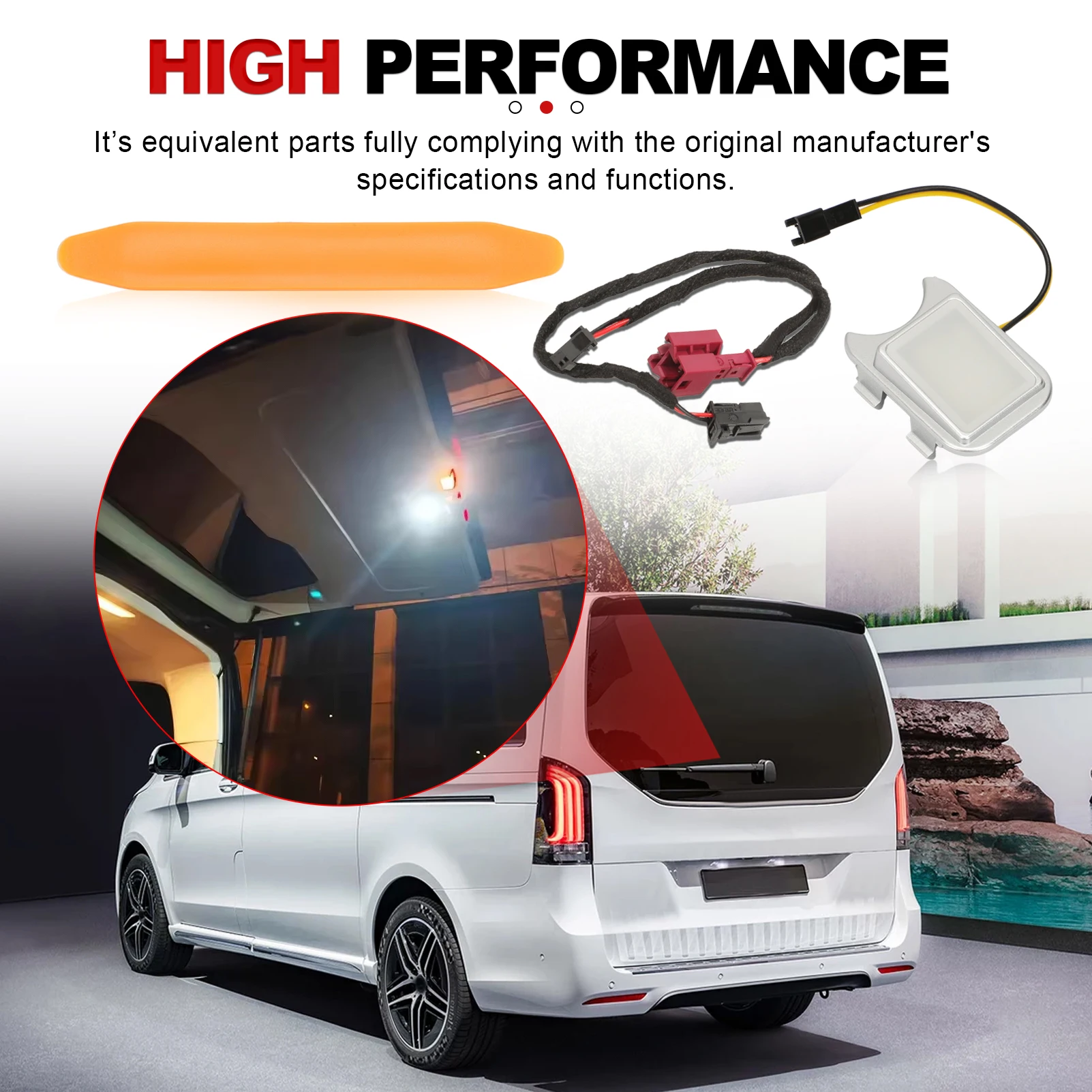 

Освещение багажника для Benz 2016-Now V Vito W447 W448 фонари отсека багажника фонари белый светодиодный светильник багажника замена