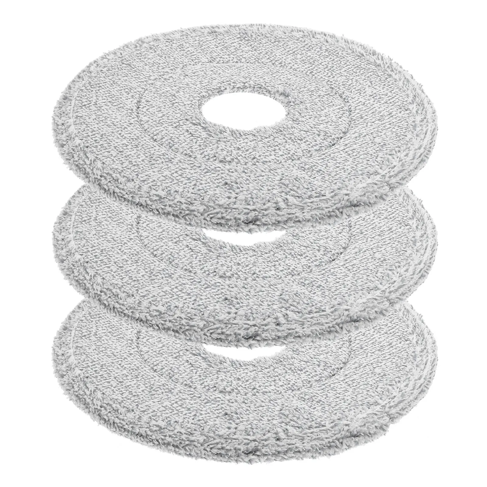 

3Pcs Microfiber Rotating Mop Head Supplies Washable Reusable Cleaning Heads for Hardwood Tile Marble Floors Effortless Floor