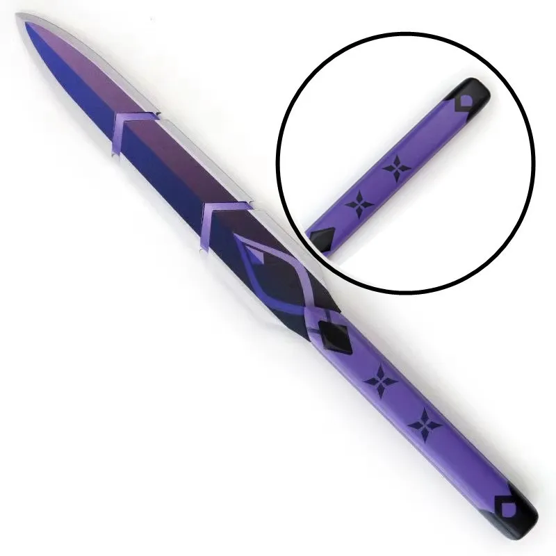 50cm Genshin Impact Katana Toy Kuki Shinobu Cosplay Prop Sword Bamboo Japanese Ninja Knife Real Size Katana Kid Toys Anime Gifts view 5
