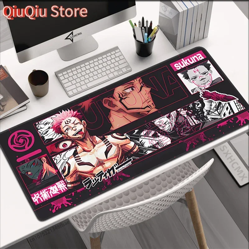 

40x90 см, популярный аниме дзюдзюцу кайсен, большой коврик для мыши Ryomen Sukuna, коврики для мыши, компьютерные игровые периферийные аксессуары, настольный коврик XXL