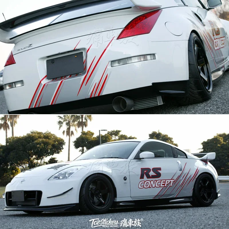 ملصقات سيارة لنيسان 350Z 370Z تعديل خارجي للجسم شارات رياضية عصرية معدلة #4