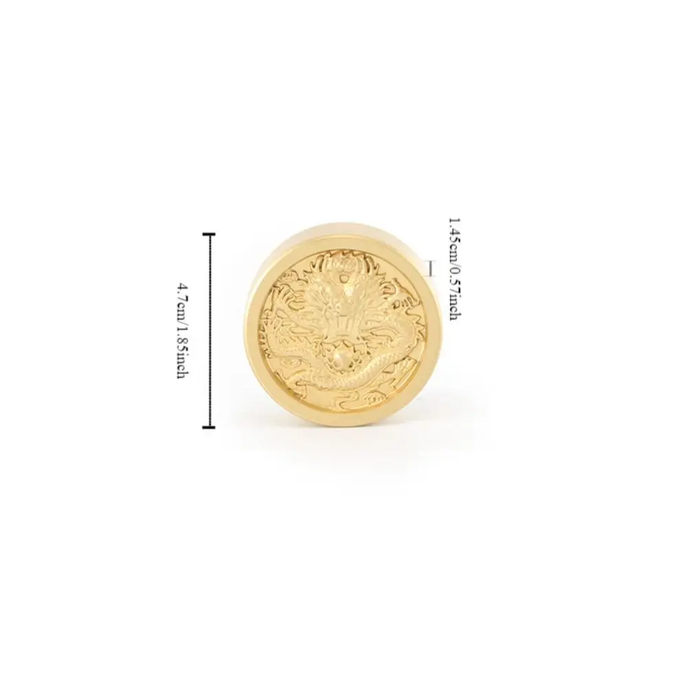 Portable Solid Brass Paperweight Brass BaGua Dragon Calligraphy Tool Decoration Chinese Calligraphy Supplies Calligraphy